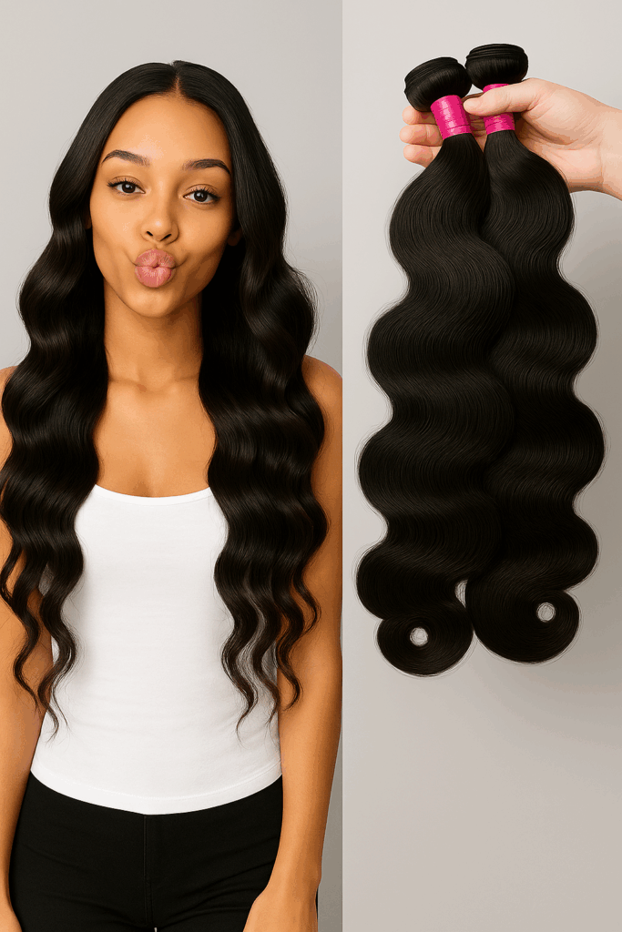 Body Wave Hairstyle Examples Model